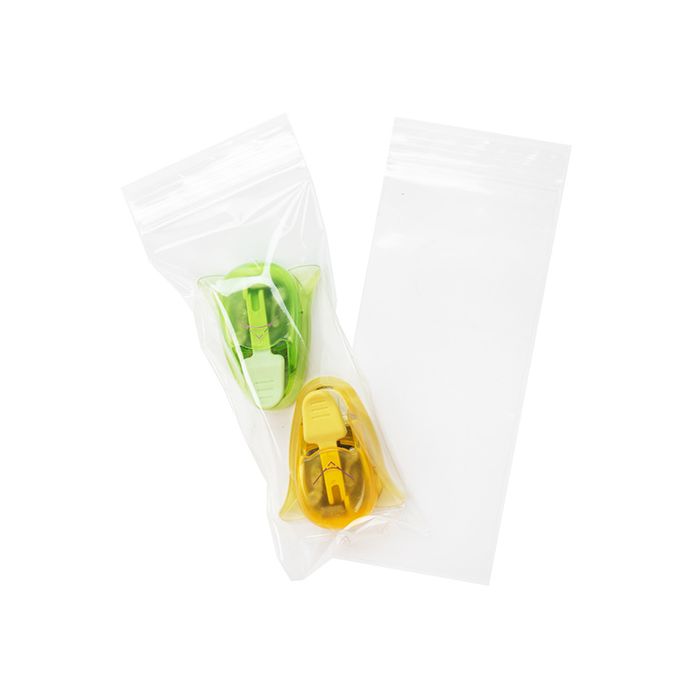 Grip Seal Bags 7.5x18cm Crystal Clear PP 50 micron