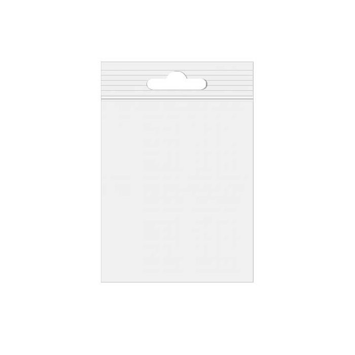 Grip Seal Bags with Euroslot 15x20.5 Crystal Clear PP 50 micron