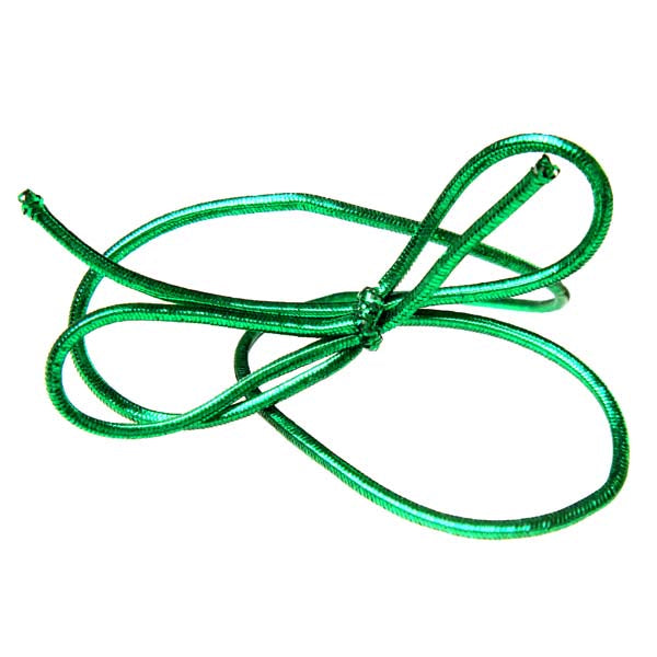 Ruban élastique de décoration Vinyle Stretch à dérouler vert métallique 25,5cm  (50 Pièces)  [10MGR]
