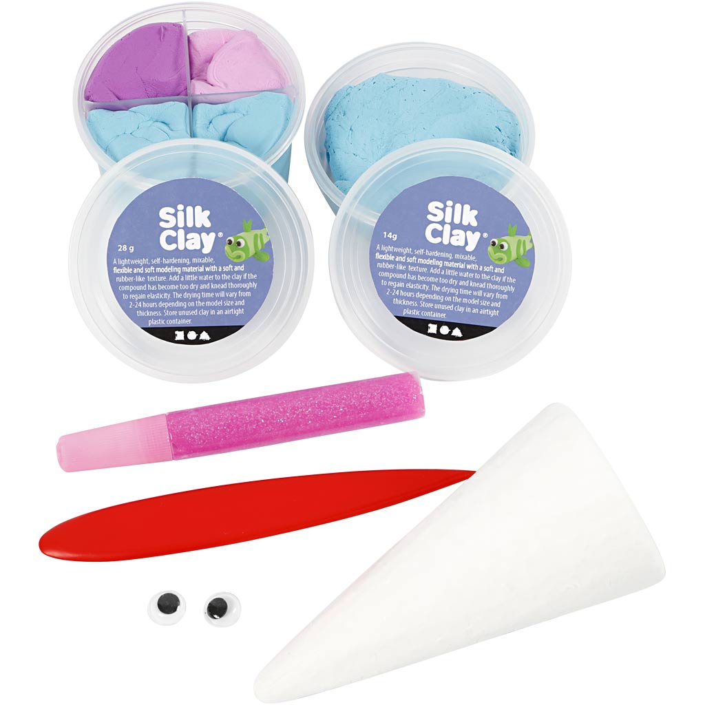 LU-LA, lichtblauw, roze, paars, 1 set [HOB-100783]