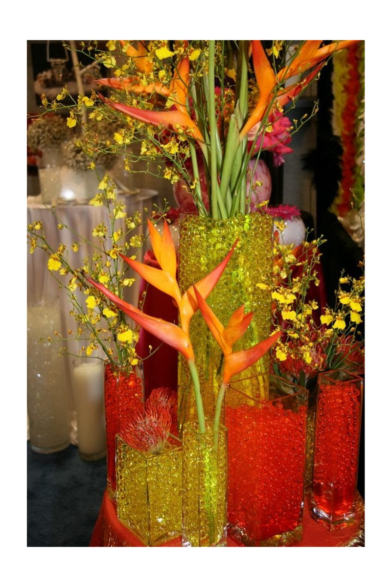 Oranje water parels 10-12 mm (1 doos) [IFS-10332]