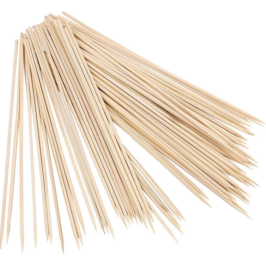 Bamboo stakes, L: 25 cm, thickness 3 mm, 200 pc