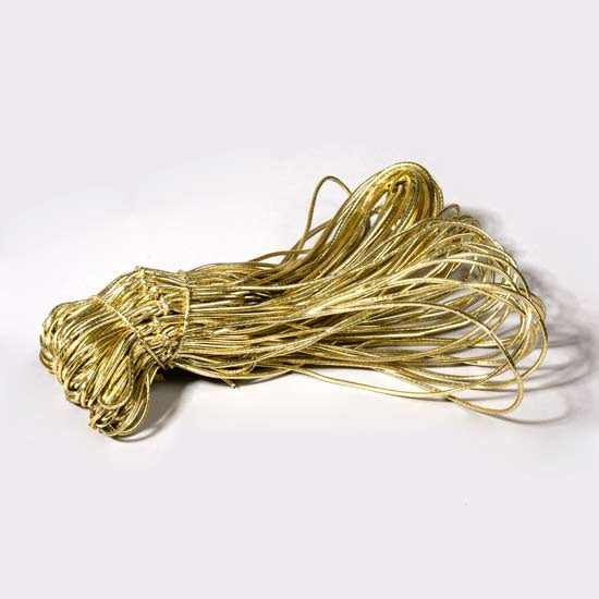 Versierelastiek metallic goud 40,5cm (50 stuks) [16MG]