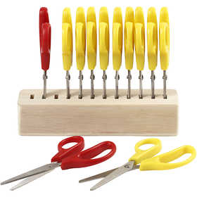 Ciseaux pour Enfants, L : 12,5 cm, rund, 12 pièces/ 1 Pq. [HOB-11190]