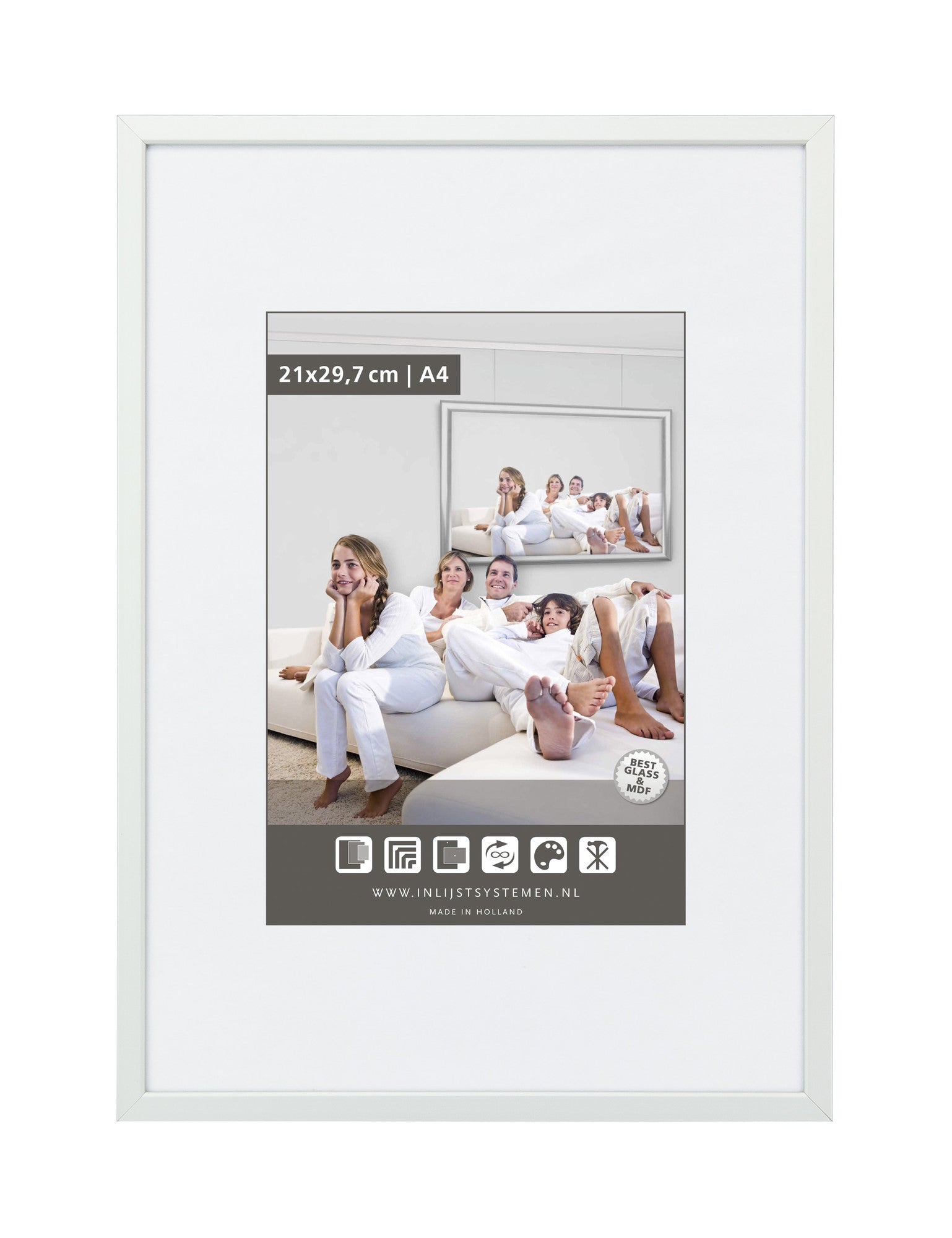 Photo Frame 20x30cm M125 Mat Silver (1 pc)