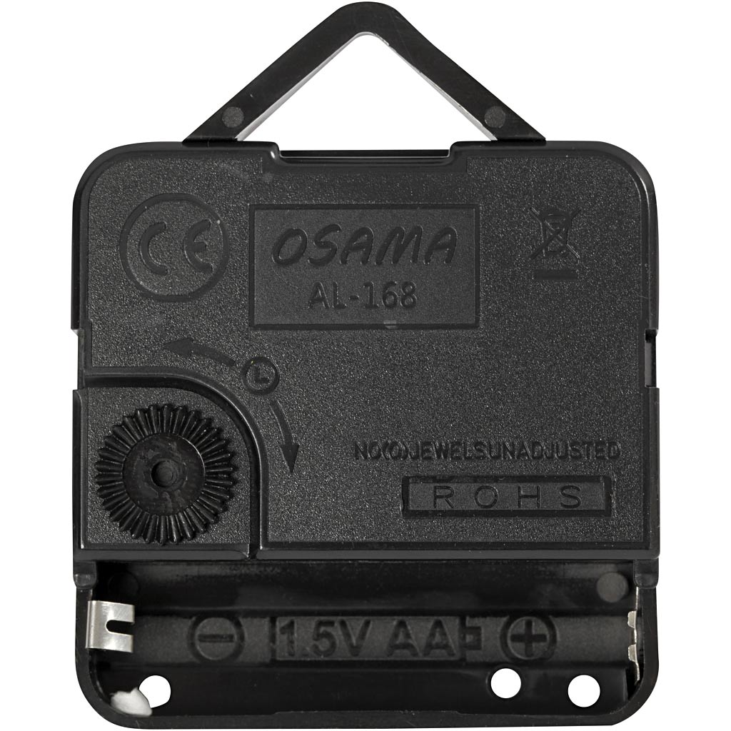  Uurwerk, zwart, max. afstand 10 mm, 1 set [HOB13003]