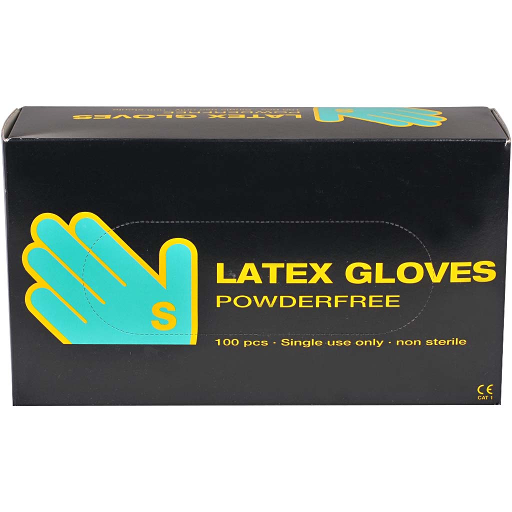 Latex Gloves, size small, 100 pc