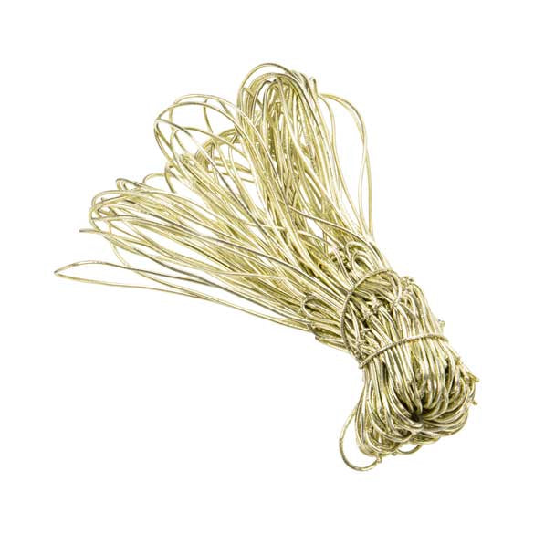 Versierelastiek metallic goud 35,5cm (50 stuks) [14MG]