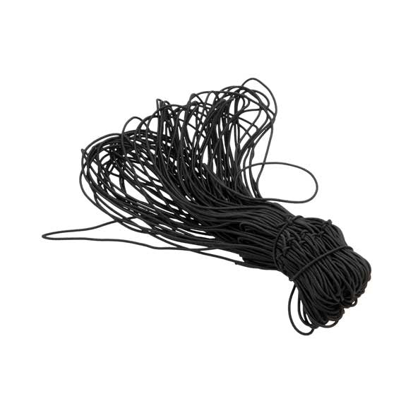 Ruban élastique de décoration Vinyle Stretch à dérouler noir 35.5 cm (50 Pièces) [14SB]