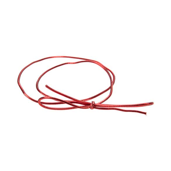 Versierelastiek metallic rood 40,5cm (50 stuks) [16MR]
