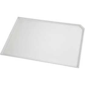Plateau à couleurs, P: 1,5 cm, dim. 25x34 cm, blanc, 1 pièce [HOB-10336]