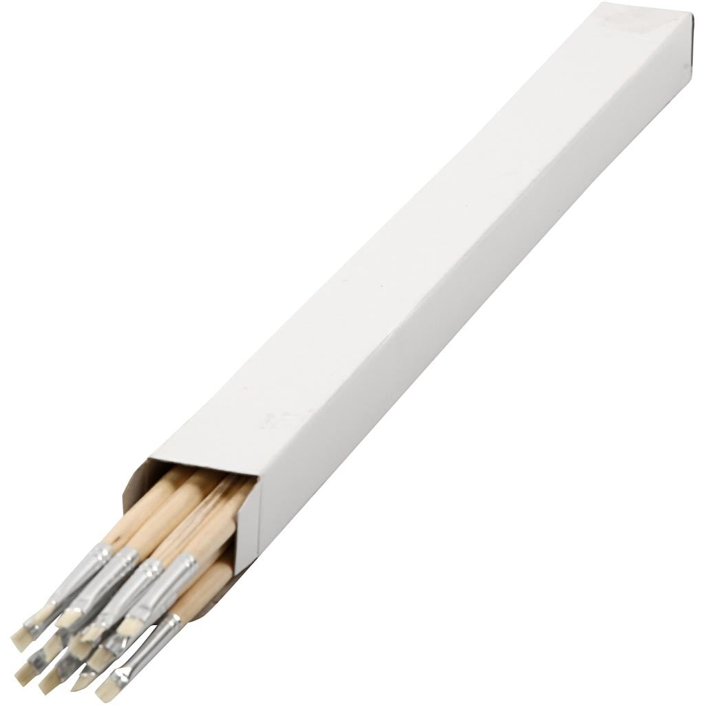 Pinceau Nature Line, dim. 0, L : 4 mm, manches longs, 12 pièces/ 1 Pq. [HOB-10500]