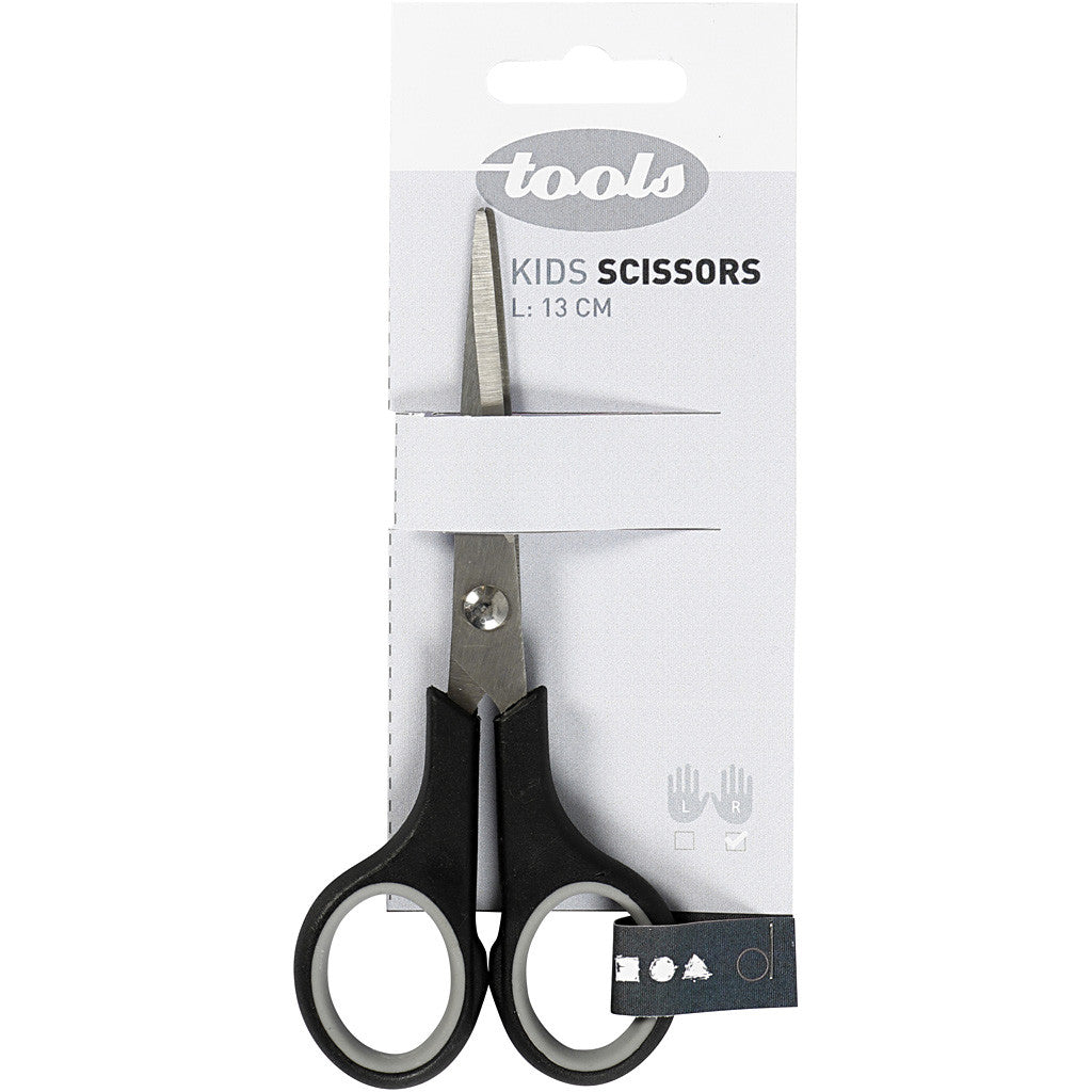 Ciseaux pour Enfants, L : 13 cm, droitier & gaucher, 1 pièce [HOB-11197]