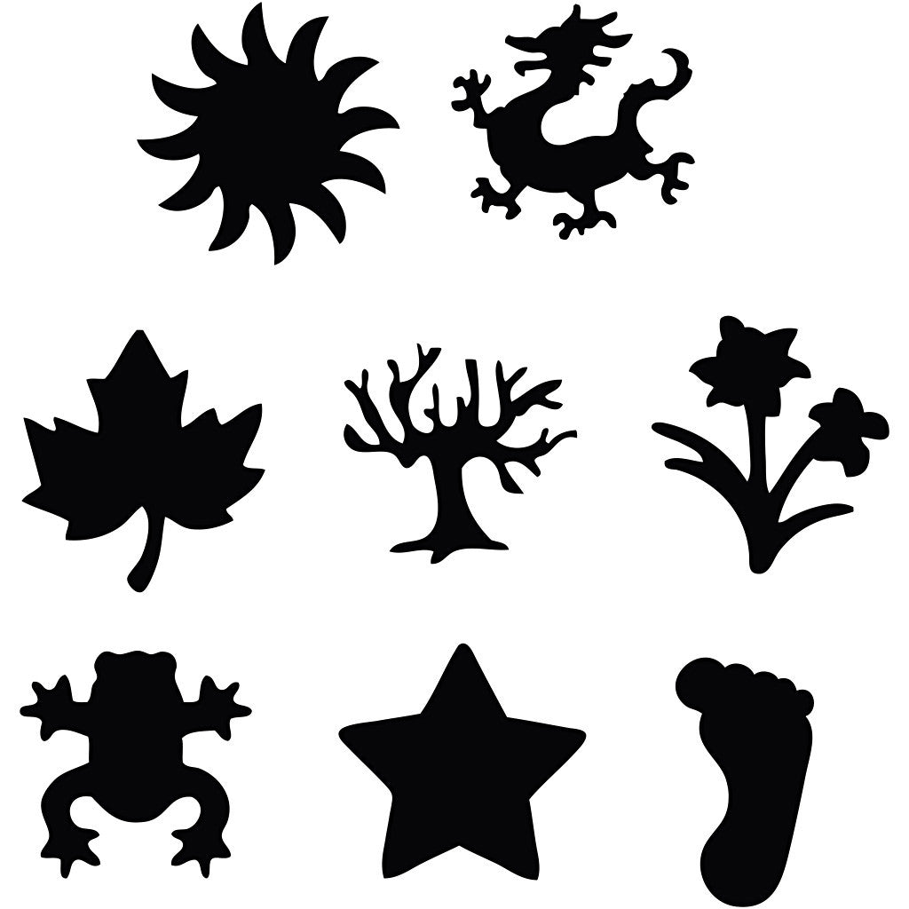 Papier ponsen, Elke dag, afm 15+23 mm, 2x4 stuk/ 1 doos [HOB-11269]