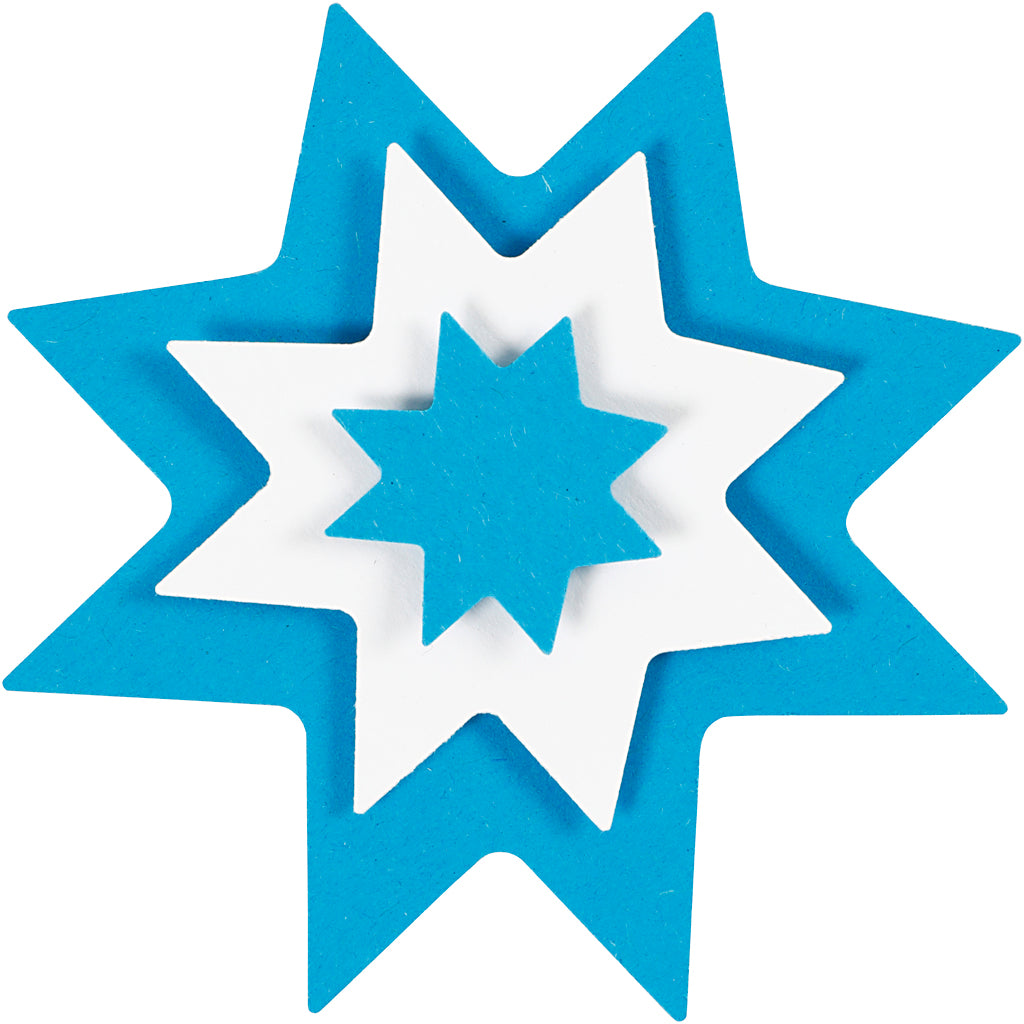 Ponsen set, grafische ster, afm 25+50+75 mm, 3 stuk/ 1 doos [HOB-112781]