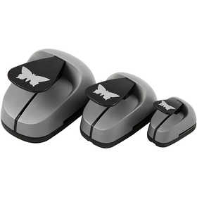 Perforatrices fantaisie, papillon, dim. 25+49+75 mm, 3 pièces/ 1 Pq. [HOB-112940]