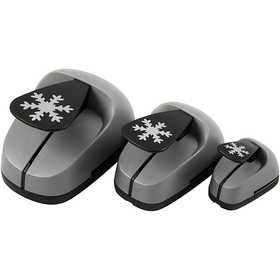 Ponsen set, ijskristallen, afm 25+49+75 mm, 3 stuk/ 1 doos [HOB-112960]