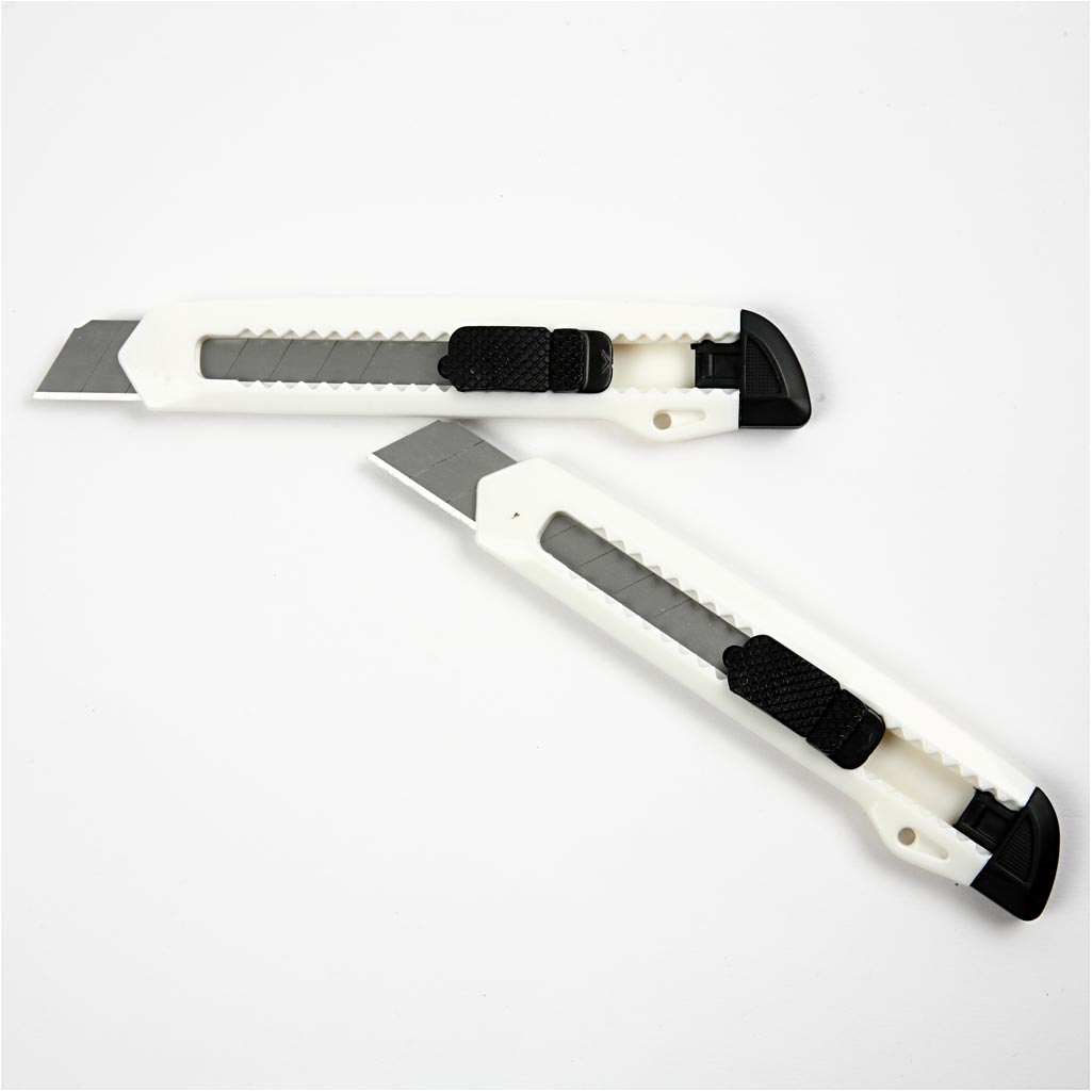 Afbreekmesje, groot, B: 18 mm, 5 stuk/ 1 doos [HOB-11607]