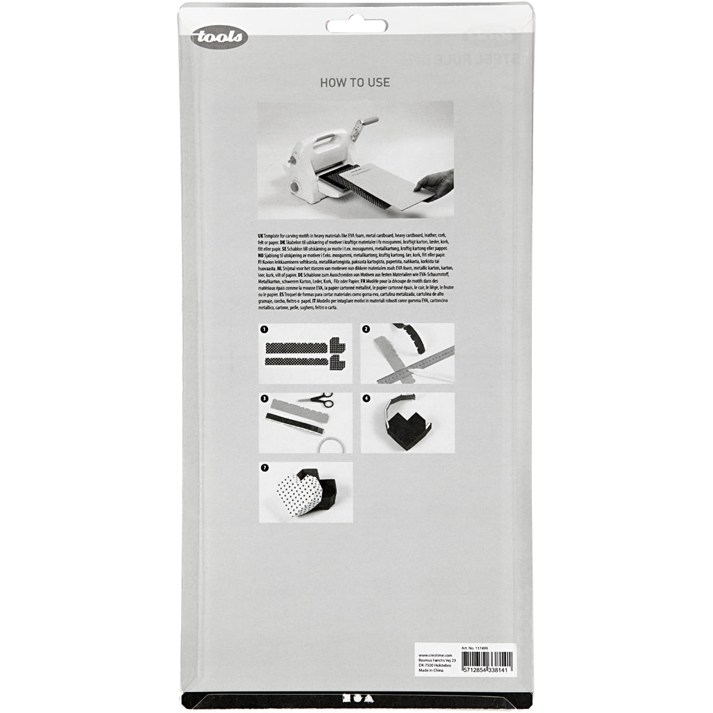Snijmal, hartendoos, afm 15,2x30,37 cm, dikte 15 mm, 1 stuk [HOB-117499]