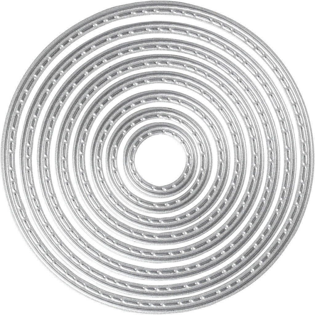 Stans- en embossing mallen, cirkels, d 1,5-7 cm, 1 stuk [HOB-11779]