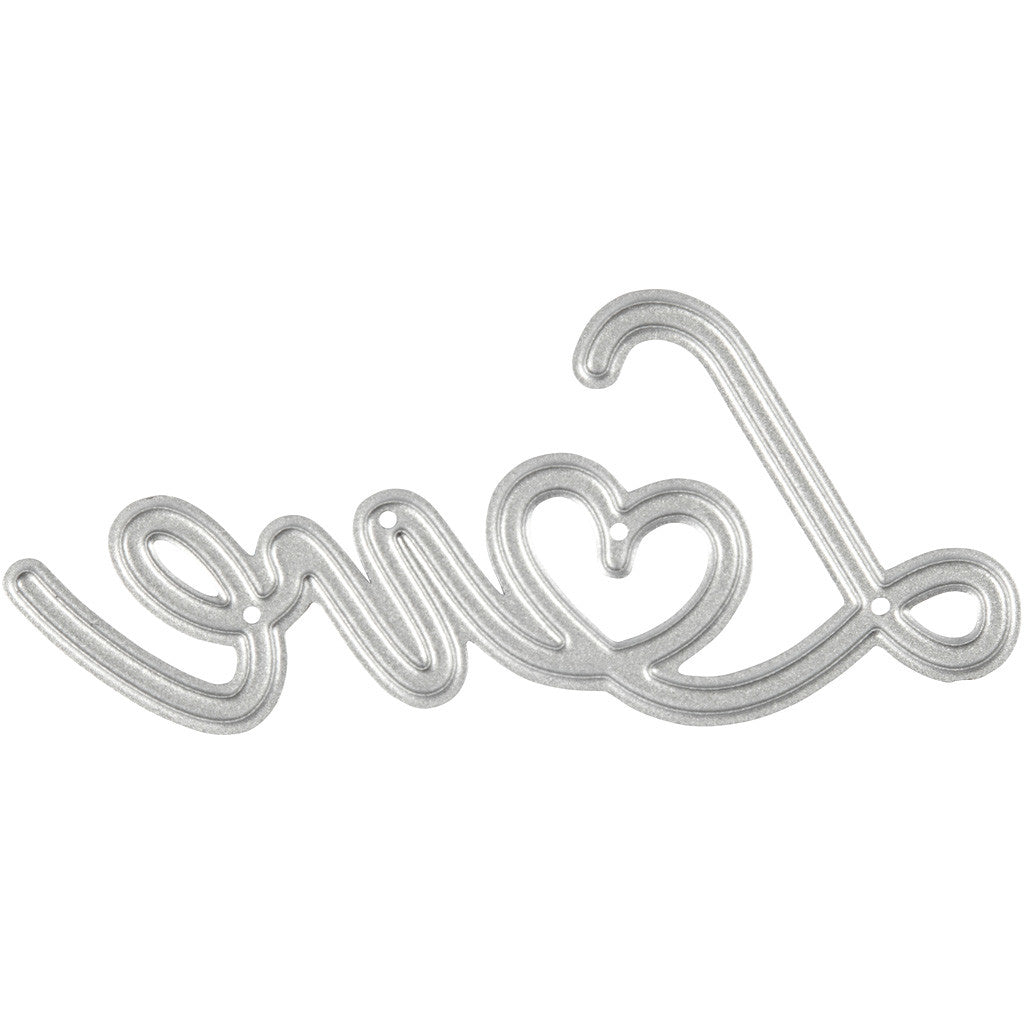 Gabarit de coupe, Love, dim. 69x30,5 mm, 1 pièce [HOB-118003]