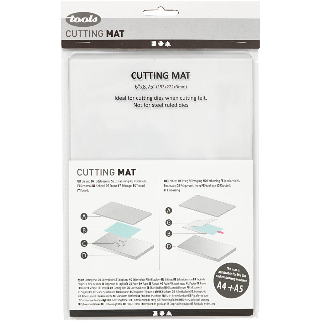 Feuille de coupe acrylique, dim. 22,2x15,3 cm, ép. 3 mm, 1 pièce [HOB-11800]