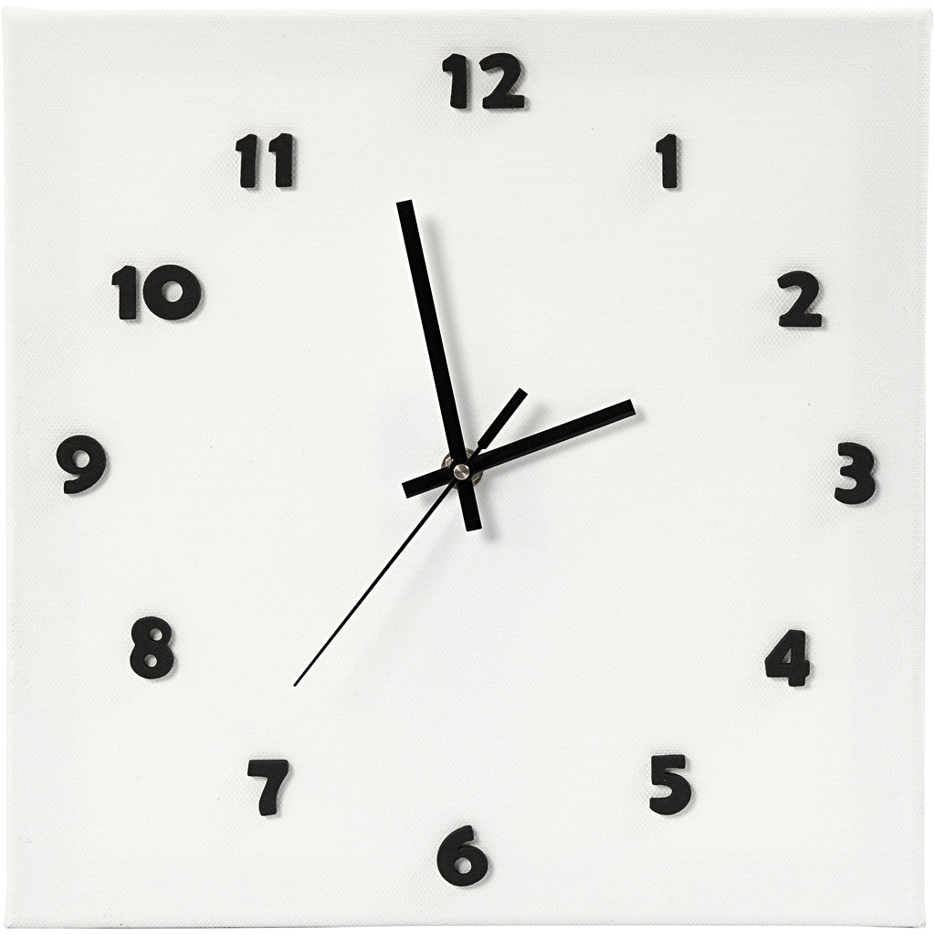 Klokonderdelen en uurwerken, max. afstand 6 mm, zwart, 1 set [HOB-13001]