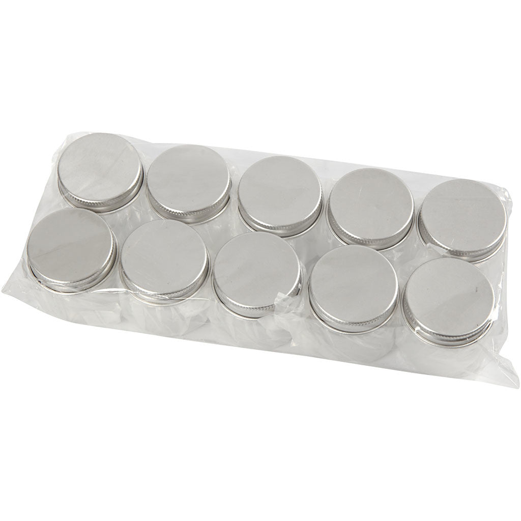 Pot à couvercle vissé, H : 45 mm, d 44 mm, 50 ml, 10 pièces/ 1 Pq. [HOB-13179]