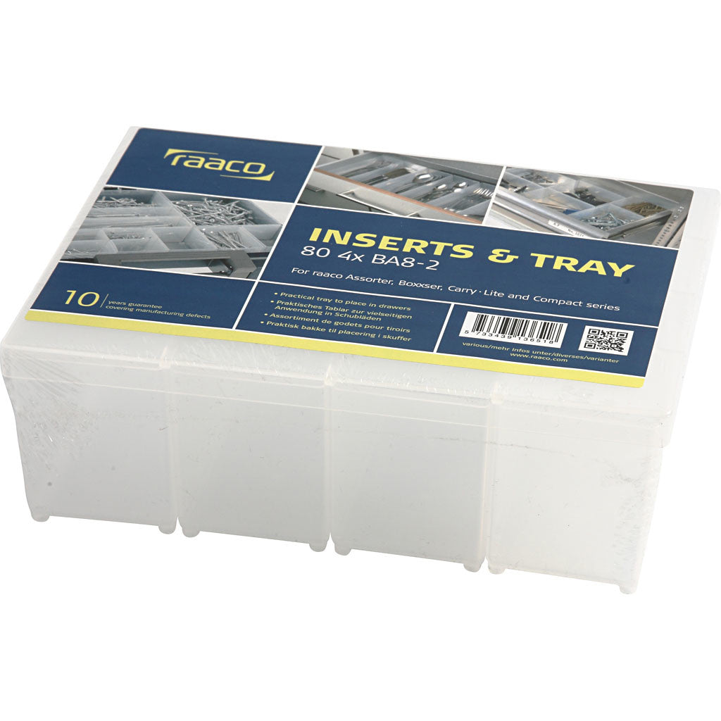 Boîte de rangement, dim. BA8-2, H : 80 mm, dim. 157x55 mm, 4 pièces/ 1 Pq. [HOB-13412]