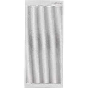 Autocollants, bordures, feuille 10x23 cm, argent, 1 flles [HOB-170172]