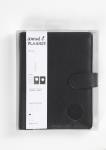 Agenda, dim. 19x23,5x4 cm, Agenda à anneaux, noir, 1 pièce [HOB-192650]