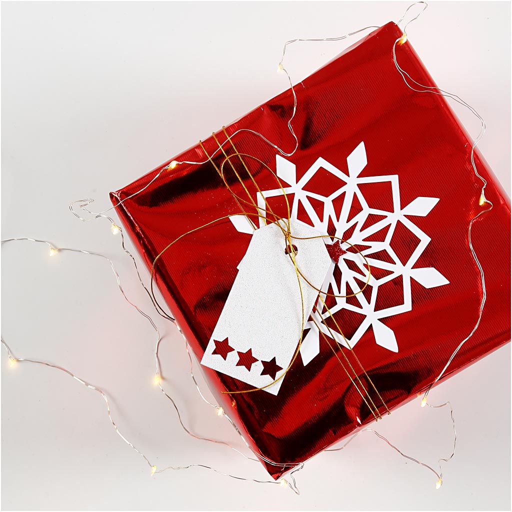 Papier cadeau, L : 50 cm, 65 gr, rouge, 4 m/ 1 rouleau [HOB-199880]