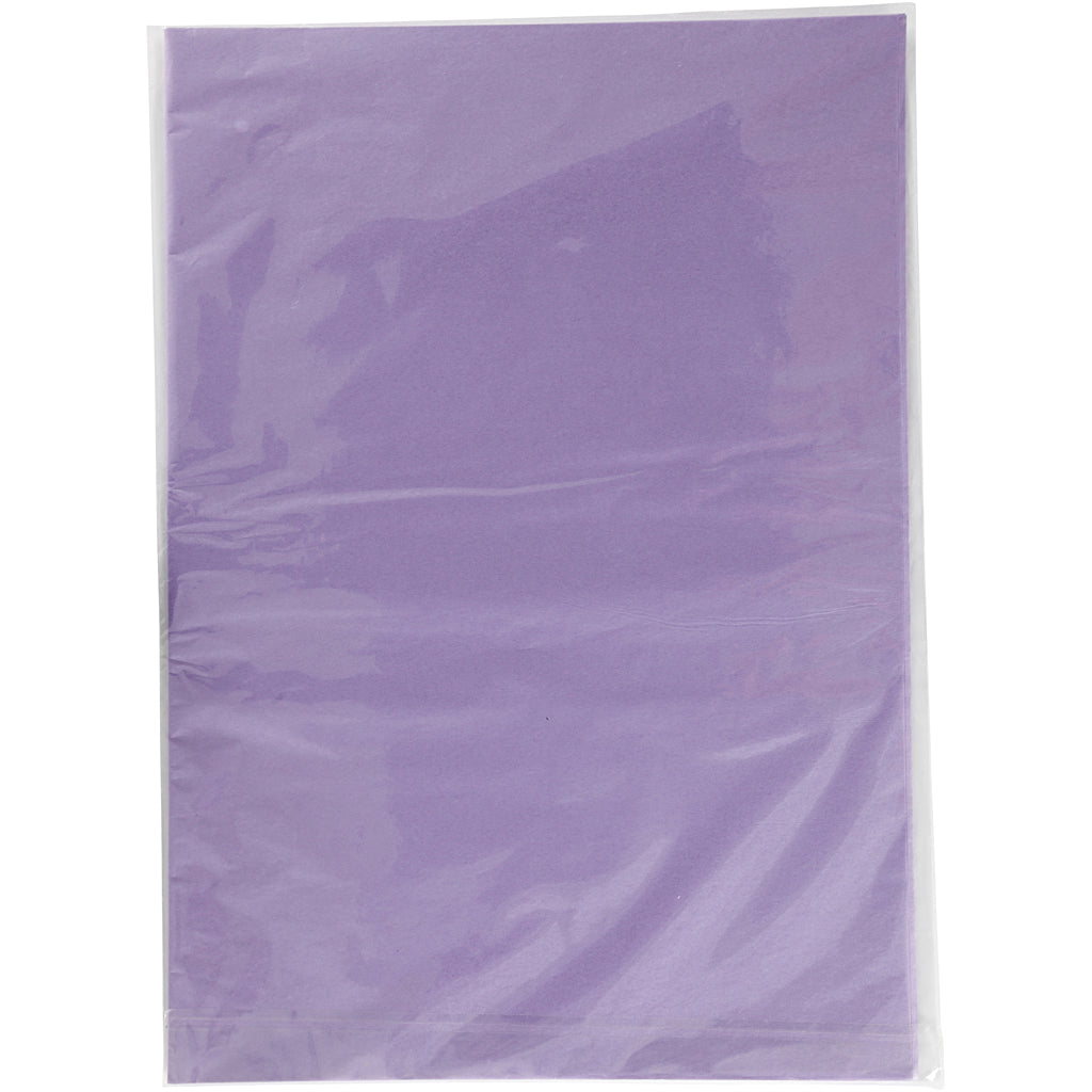Tissuepapier, vel 50x70 cm,  14 gr, lichtpaars, 25vellen [HOB20089]