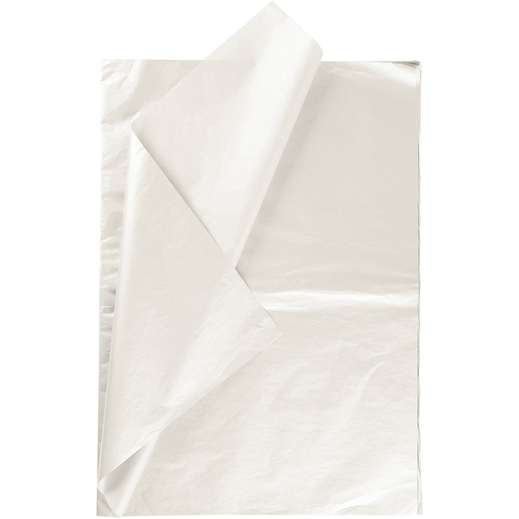 Tissue paper, 50x70 cm, 17 g, mother-of-pearl, 25sheet