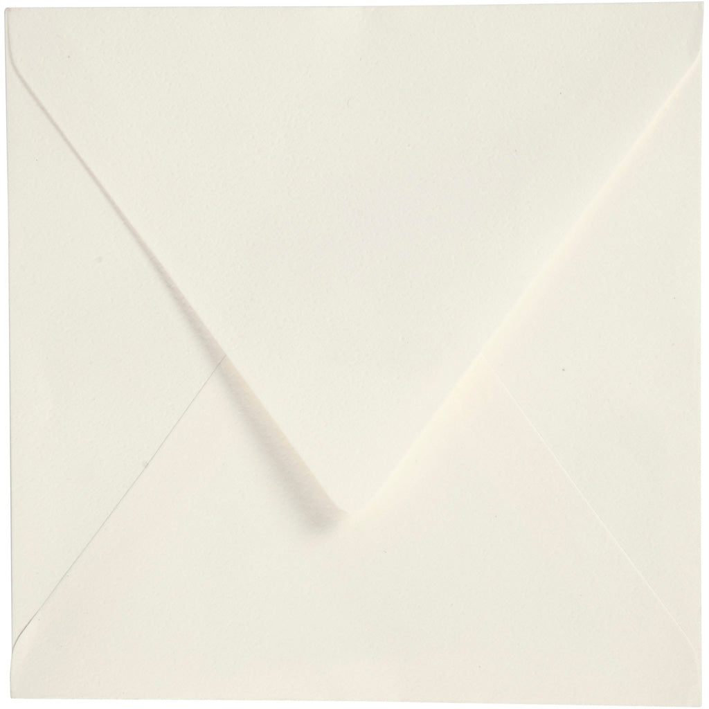 Envelopes, envelope size 16x16 cm, 120 g, off-white, 50 pc