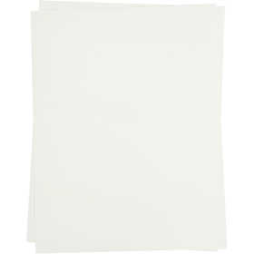Transfer vellen, vel 21,5x28 cm, voor donker en licht textiel, wit, 3 vel/ 1 doos [HOB-207010]