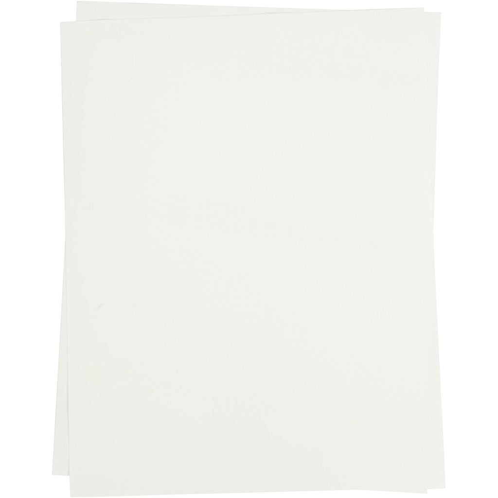 Transfer Sheet, sheet 21,5x28 cm, for dark and light textiles, white, 3 sheet