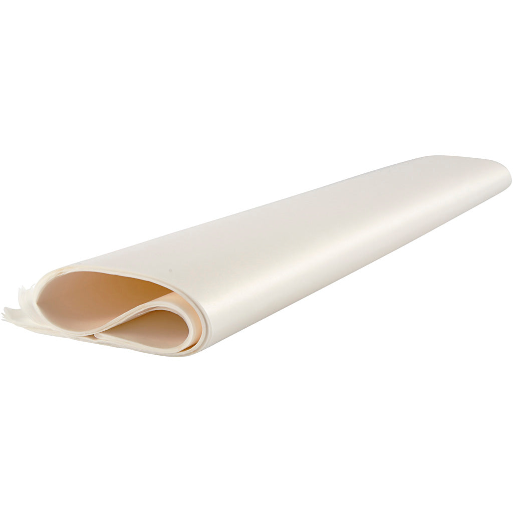 Papier de soie, blanc, 50x70 cm, 14 gr, 25 flles/ 1 Pq. [HOB20860]