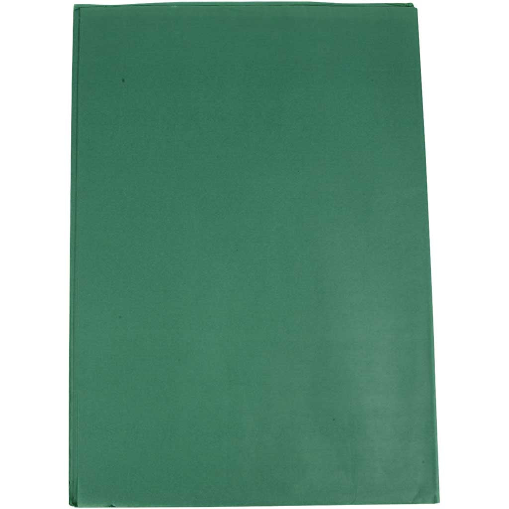 Tissuepapier, vel 50x70 cm, 17 gr, groen, 25 vel/ 1 doos [HOB-20867]