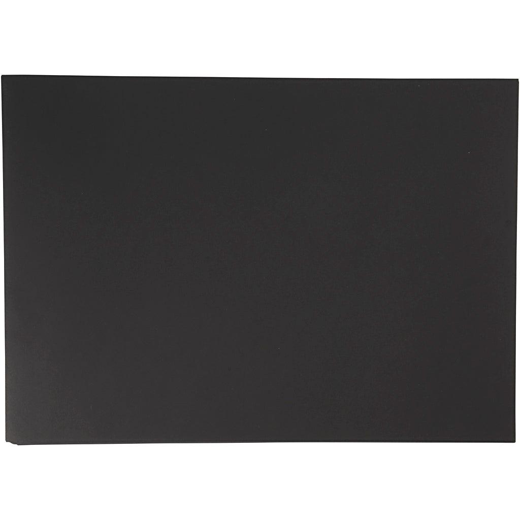Gekleurd Karton, A3, vel 297x420 mm, 200 gr, zwart, 100 vel/ 1 doos [HOB-21654]