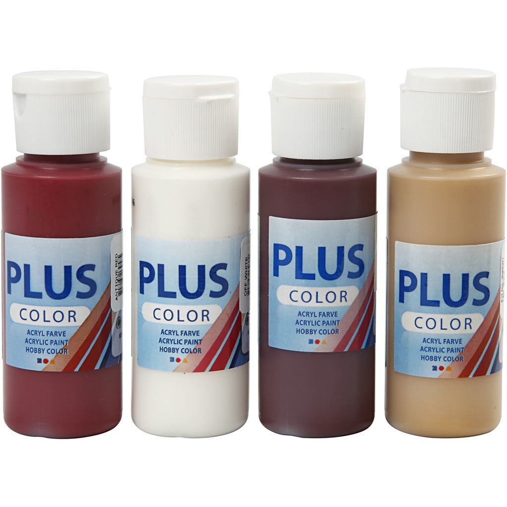 Plus Color Acrylverf - Copenhagen, diverse kleuren, 4x60ml [HOB-22230]