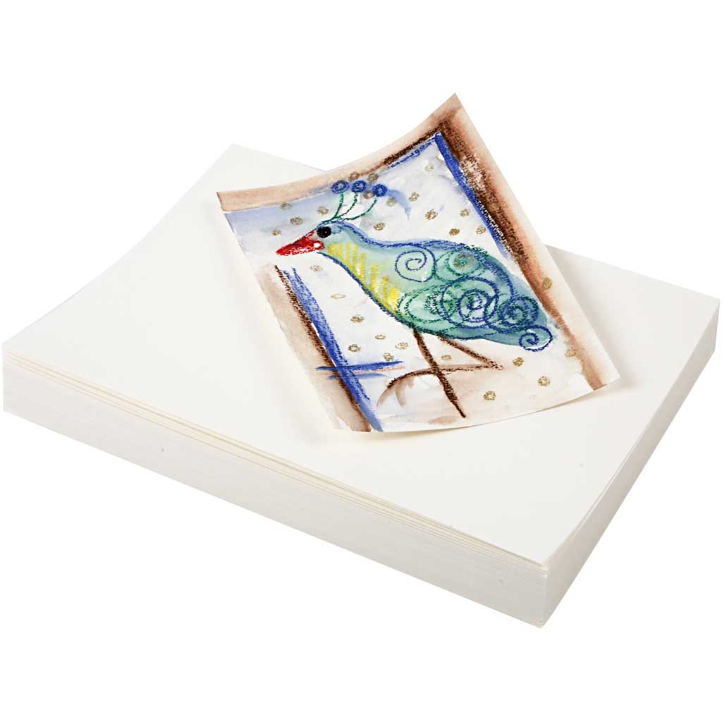 Aquarelpapier, A5, vel 148x210 mm, 200 gr, wit, 100 vel/ 1 doos [HOB-22401]
