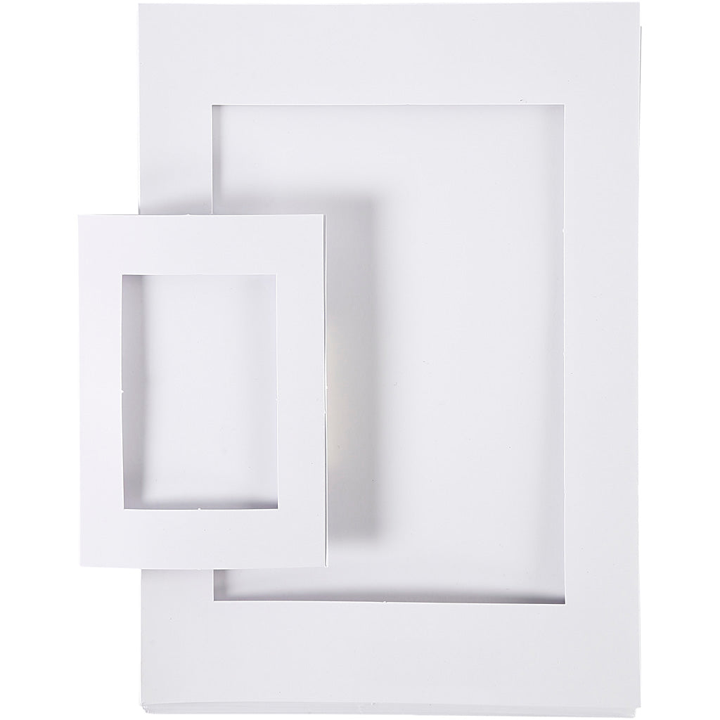 Picture Mount, size A4+A6, 230 g, white, 2x60 pc