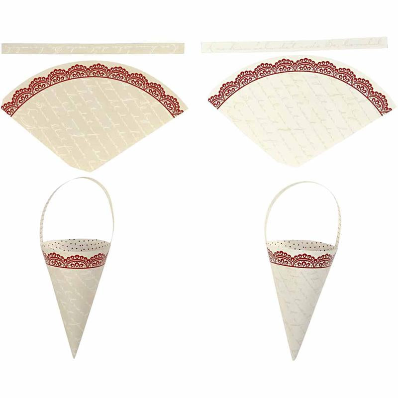 Cones, H: 13 cm, 160 g, 10 pc