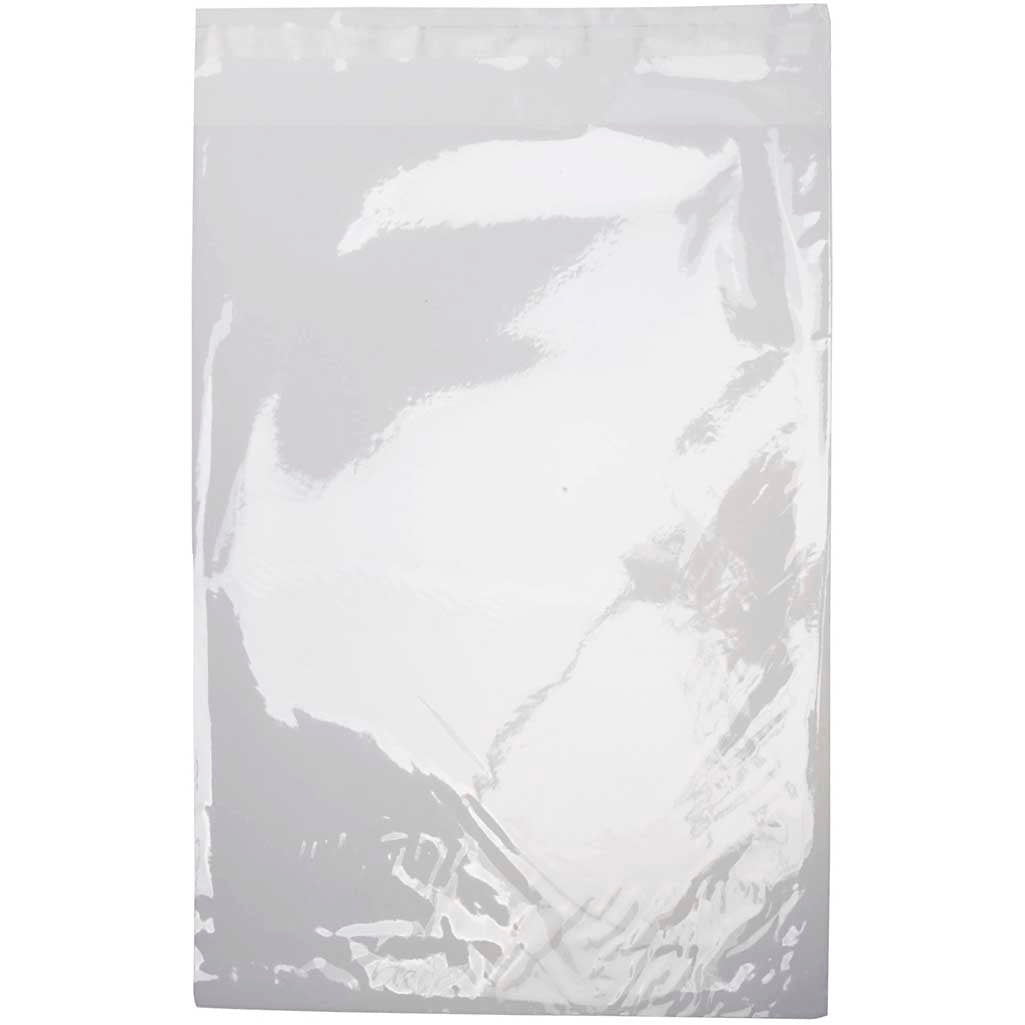 Cellofaan zakjes, b: 18 cm, h: 25,3 cm, 200stuks, 25 micron [HOB23997]