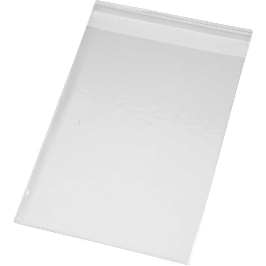 Cellophane Bag, W: 12.3 cm, H: 17.3 cm, 200pcs, 25 micron
