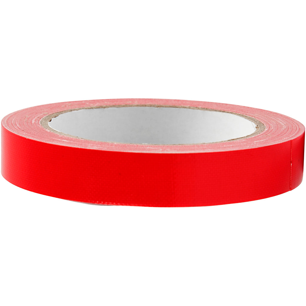 Duct Tape, W: 19 mm, red, 25 m/ 1 roll
