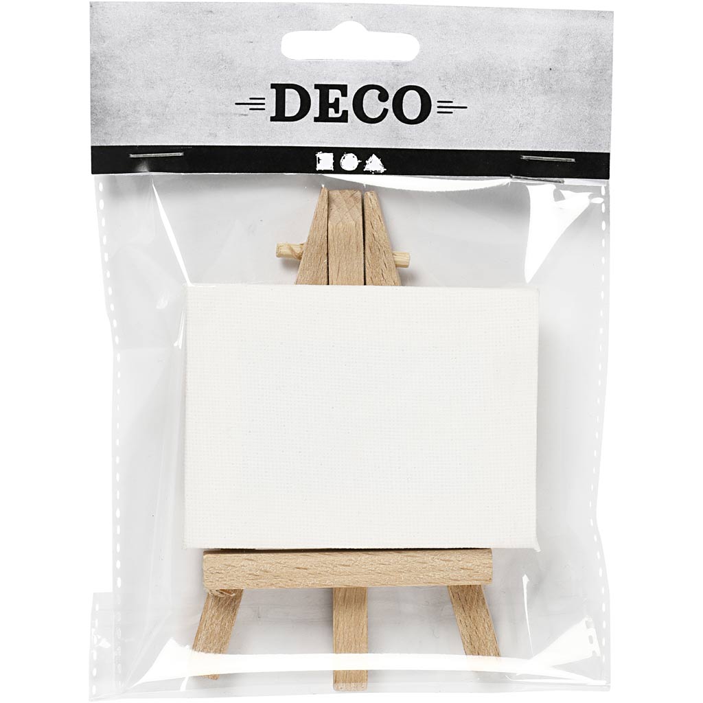 Gespannen canvas, wit, H: 11,5 cm, B: 8 cm, afm 8x6x1 cm, 1 stuk [HOB25735]