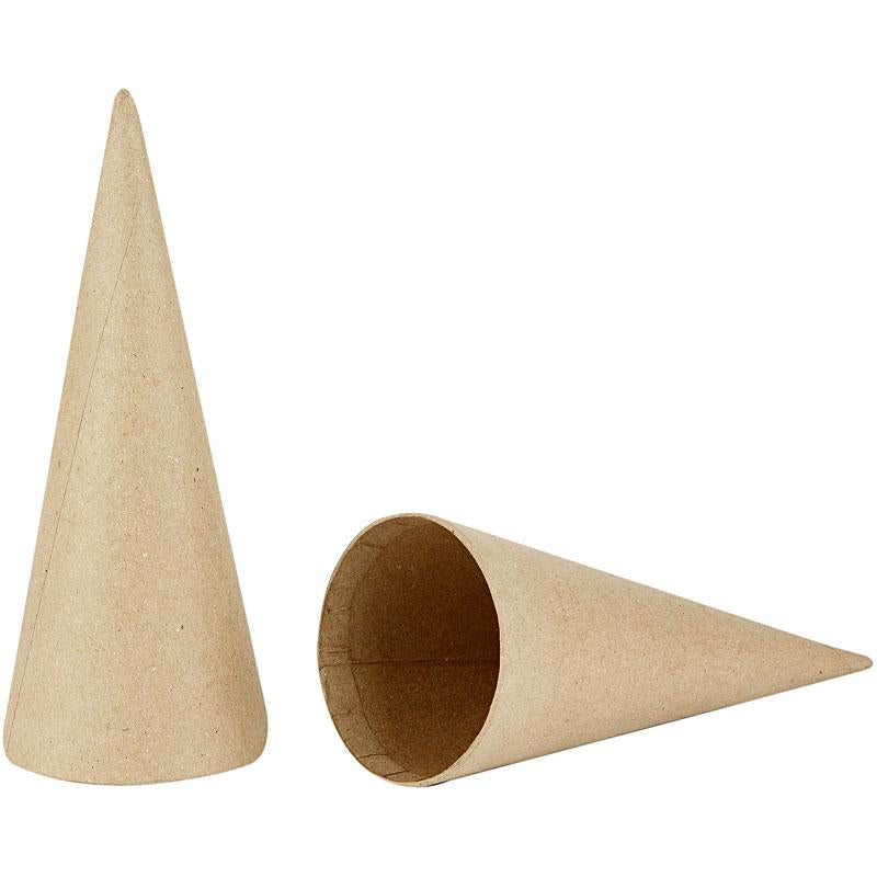 Cone, H: 20 cm, dia. 8 cm, 5 pc