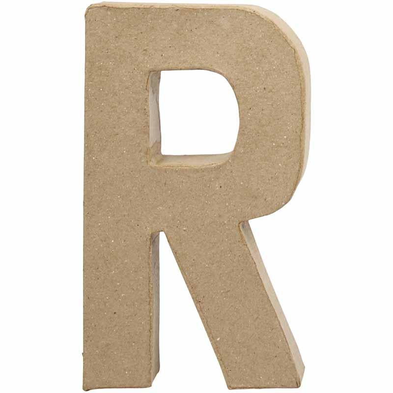 Letter, R, H: 20,5 cm, W: 11,7 cm, thickness 2,5 cm